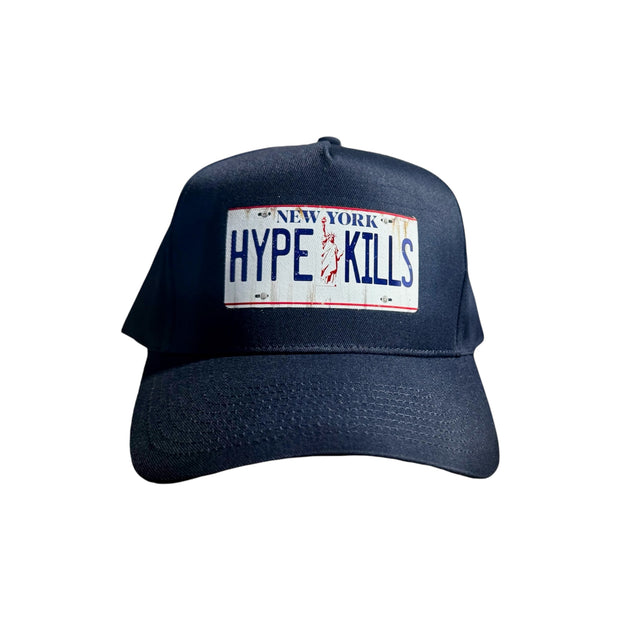 NY License Plate Snapback (Navy)